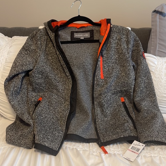 NWT Michael Kors Boys Zip Hoodie Size 10/12 - Picture 5 of 7